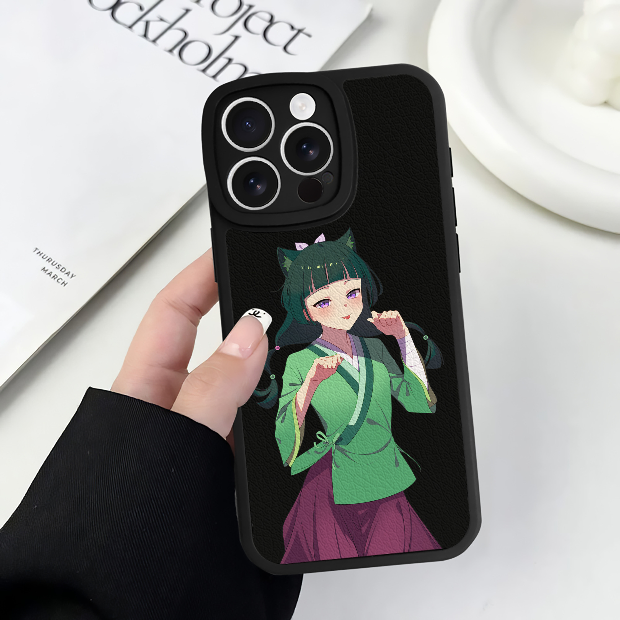 薬屋のひとりごと The Apothecary Diaries 【iPhone 16シリーズ対応】シリコンスマホケース（レザー調） 材質：シリコン